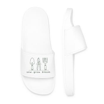 Semer Cultiver Floraison – Outils de jardinage - Claquettes Homme - blanc - Devant