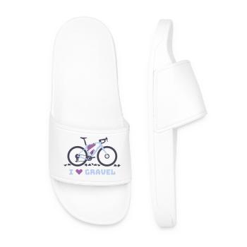 I Love Gravel Fahrrad - Männer Badelatschen - Weiß - Vorne
