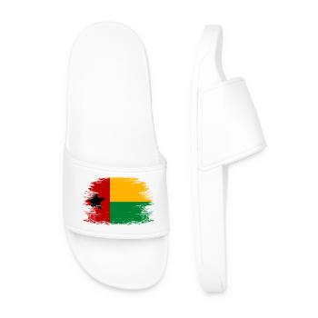 Guinea_Bissau_Flagge_used - Men’s Pool Sliders - white - Front