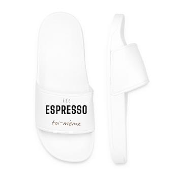 Espresso Toi-Même - Claquettes Homme - blanc - Devant