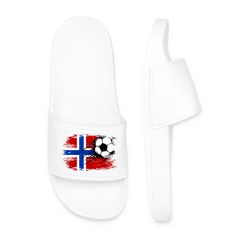 Flag football norvégien utilisé - Claquettes Homme - blanc - Devant