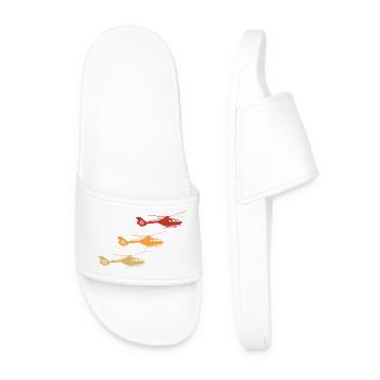 Hélicoptère Vintage - Claquettes Homme - blanc - Devant