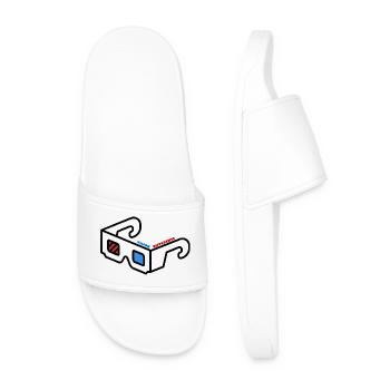 Vision Différente Abstract Logo Lunette 3D - Claquettes Homme - blanc - Devant