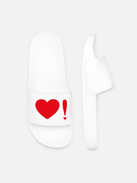 Love Signet - Männer Badelatschen - Weiß