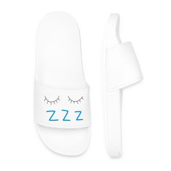 sleep - Men’s Pool Sliders - white - Front