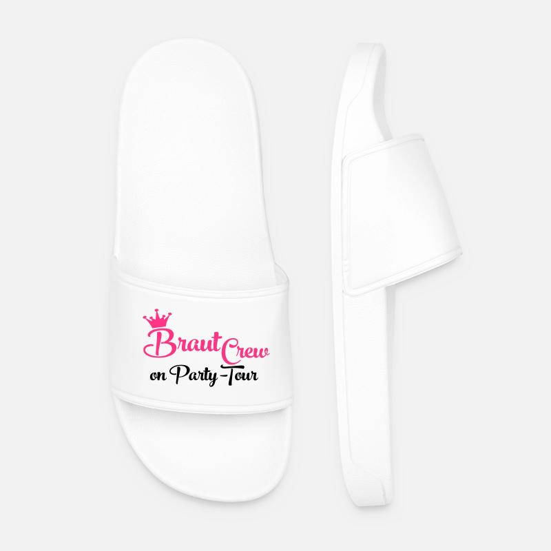 Team Bride - Men’s Pool Sliders - white