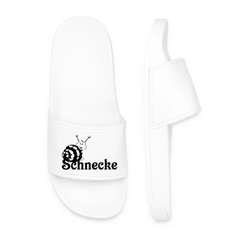 Schnecke - Männer Badelatschen - Weiß - Vorne
