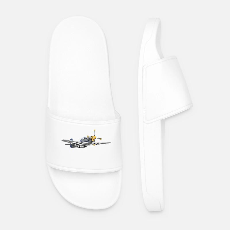 P-51 - Männer Badelatschen - Weiß