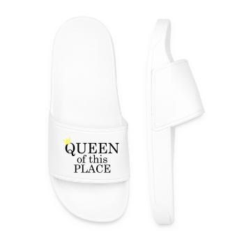 Queen of this place - Männer Badelatschen - Weiß - Vorne