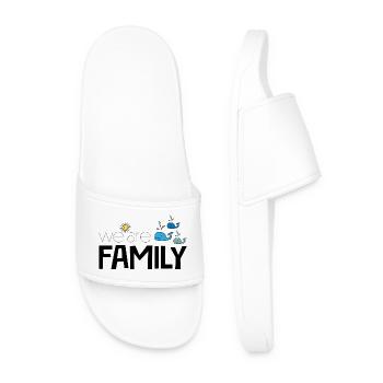 family - Men’s Pool Sliders - white - Front