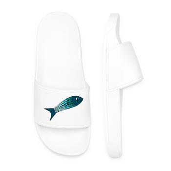 SARDINE. FISCH. APRILSCHERZ. HEIRATEN. OZEAN. - Männer Badelatschen - Weiß - Vorne
