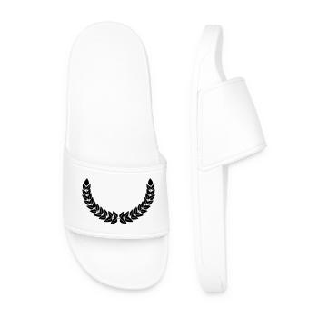 Laurel wreath decoration - Men’s Pool Sliders - white - Front