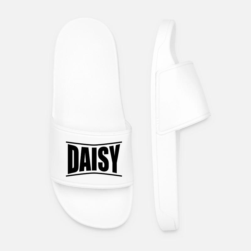 Daisy T-Shirt Geschenkidee - Männer Badelatschen - Weiß