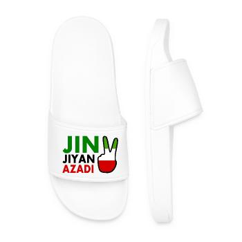 jin jiyan azadi women life freedom - Claquettes Homme - blanc - Devant