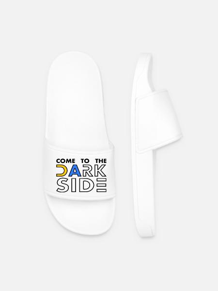 come to the dark side - Men’s Pool Sliders - white