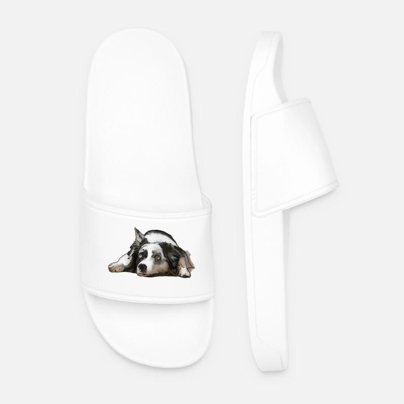 Australian Shepherd - Männer Badelatschen - Weiß