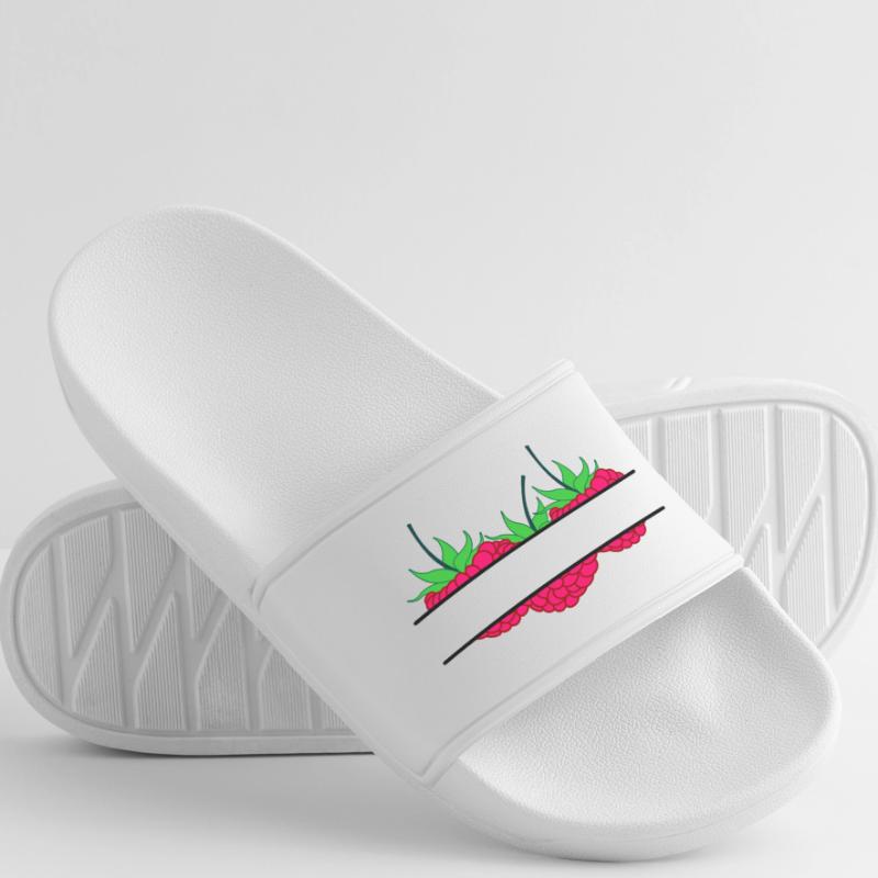Raspberry banner red raspberry Men’s Pool Sliders