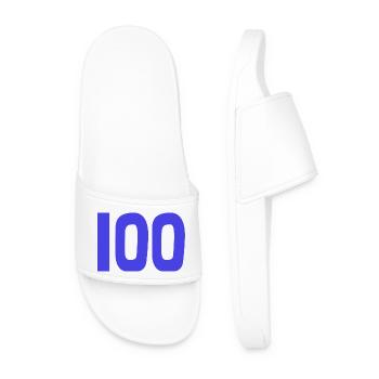 100. 100 ANS. 100e ANNIVERSAIRE. ANNIVERSAIRE 100 - Claquettes Homme - blanc - Devant