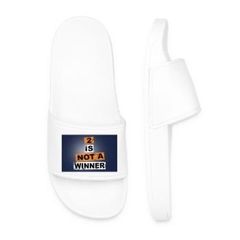 2 n’est pas un gagnant en disant lettrage Graffiti - Claquettes Homme - blanc - Devant