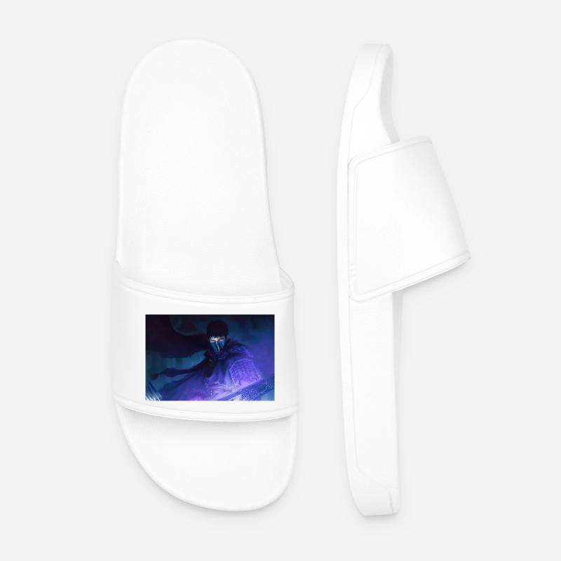 Mankind's Last Stand - Men’s Pool Sliders - white