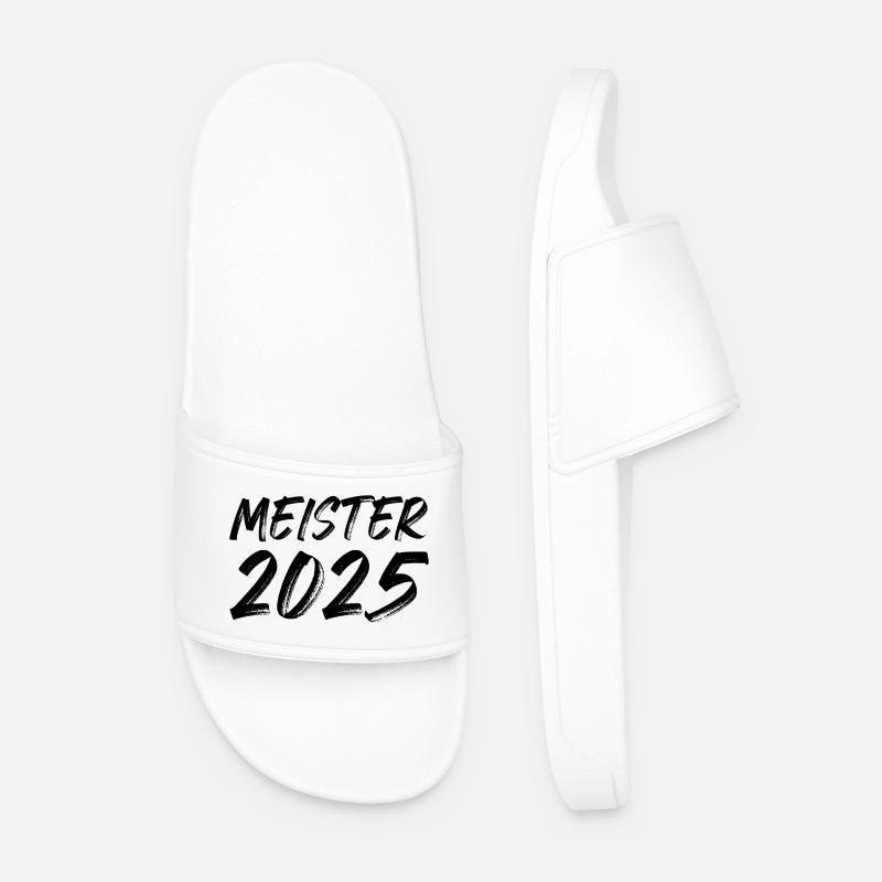 Meister 2025 - Männer Badelatschen - Weiß