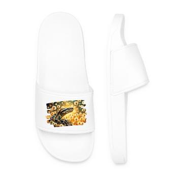 La beauté du serpent parmi les pissenlits - Claquettes Homme - blanc - Devant