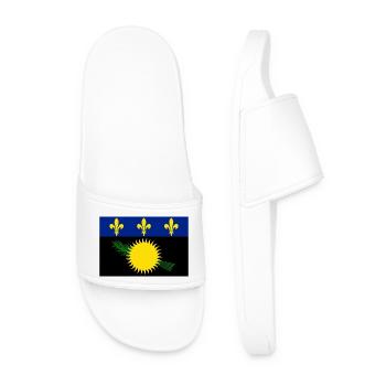 Guadeloupe - Men’s Pool Sliders - white - Front
