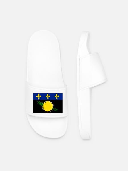 Guadeloupe - Men’s Pool Sliders - white