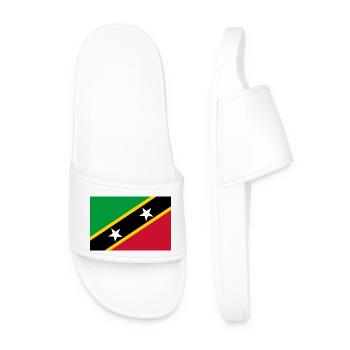St. Kitts und Nevis - Männer Badelatschen - Weiß - Vorne