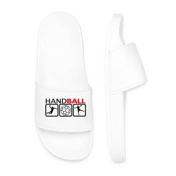 Handball - Men’s Pool Sliders - white - Front