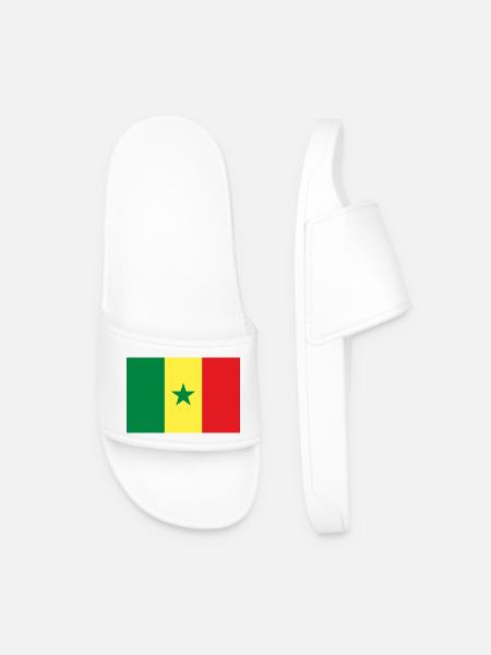 Senegal - Men’s Pool Sliders - white