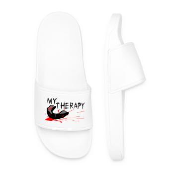 My Therapy - Men’s Pool Sliders - white - Front