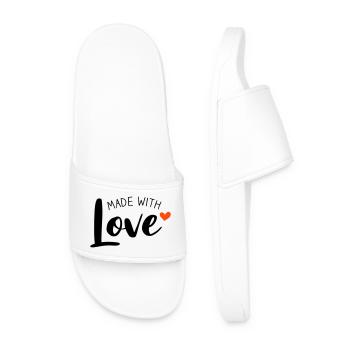 Made With Love zweifarbig - Männer Badelatschen - Weiß - Vorne