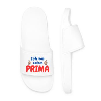 Ich bin prima - Männer Badelatschen - Weiß - Vorne