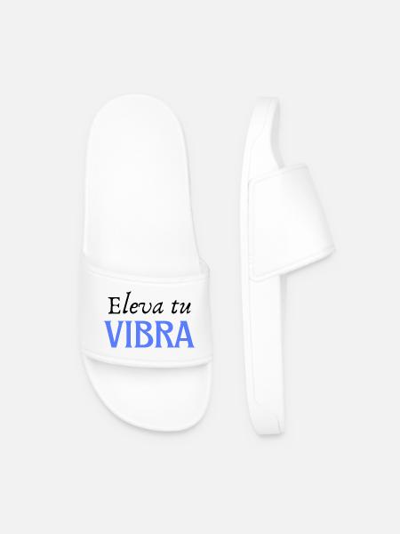 RAISE YOUR VIBE - Men’s Pool Sliders - white