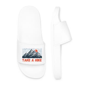 Take a hike - Men’s Pool Sliders - white - Front