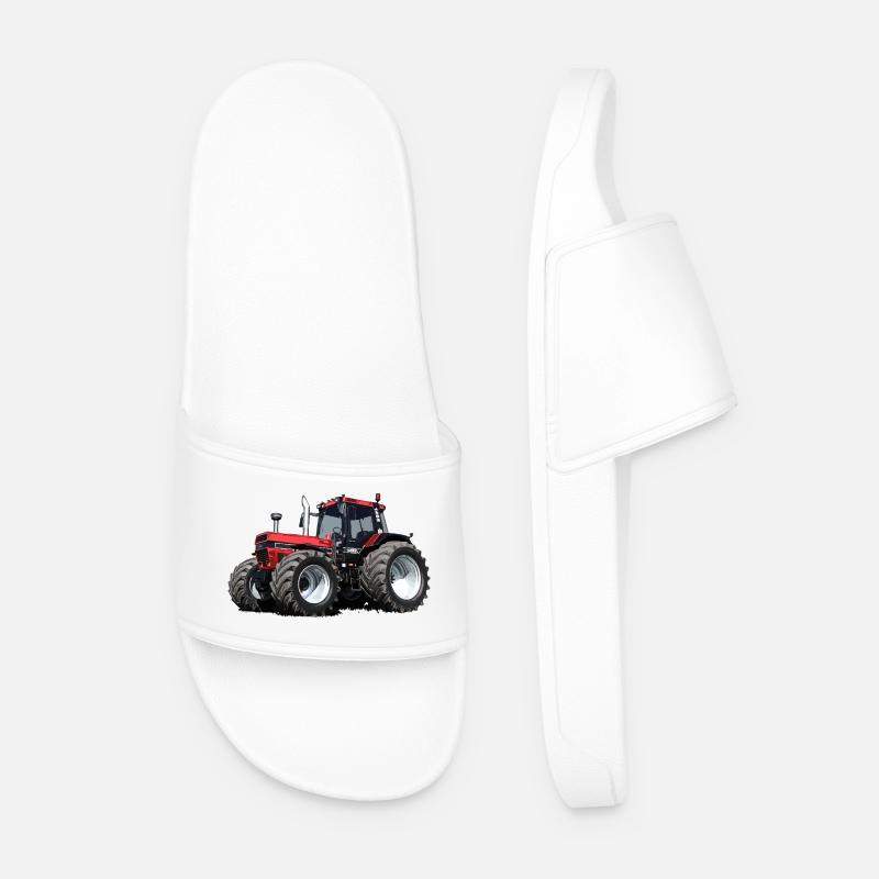 Power Traktor Legende - Männer Badelatschen - Weiß