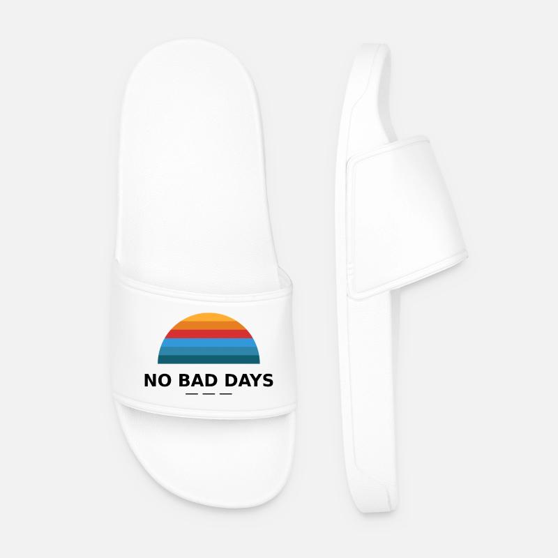 NO BAD DAYS - Männer Badelatschen - Weiß