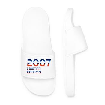 Retro 2007 Limited Edition Design - Men’s Pool Sliders - white - Front