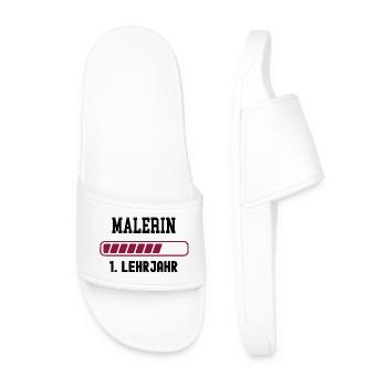 Training Painter 1st year apprenticeship - Men’s Pool Sliders - white - Front