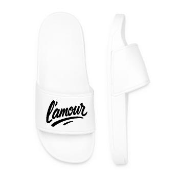 L’amour – Scénario d’amour - Claquettes Homme - blanc - Devant