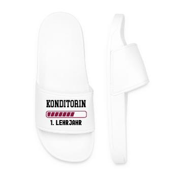 Training as a pastry chef, 1st year of apprenticeship - Men’s Pool Sliders - white - Front