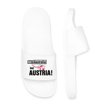 Not Australia but Austria - Men’s Pool Sliders - white - Front