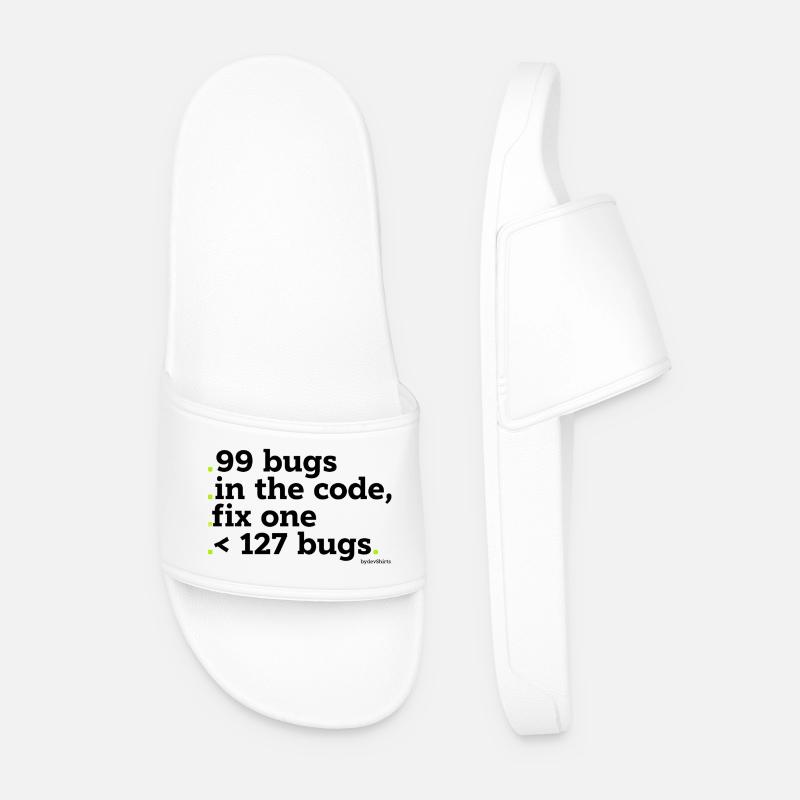 99 Fehler im Code zu beheben - Männer Badelatschen - Weiß