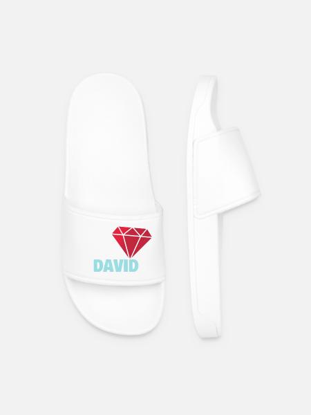 David - Claquettes Homme - blanc