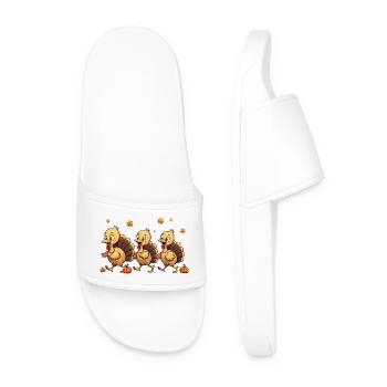 Bébé dinde de Thanksgiving - Claquettes Homme - blanc - Devant