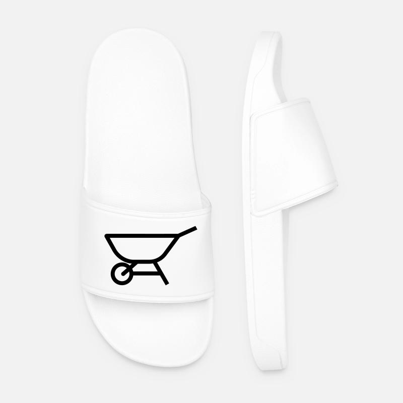 Schubkarre - Männer Badelatschen - Weiß