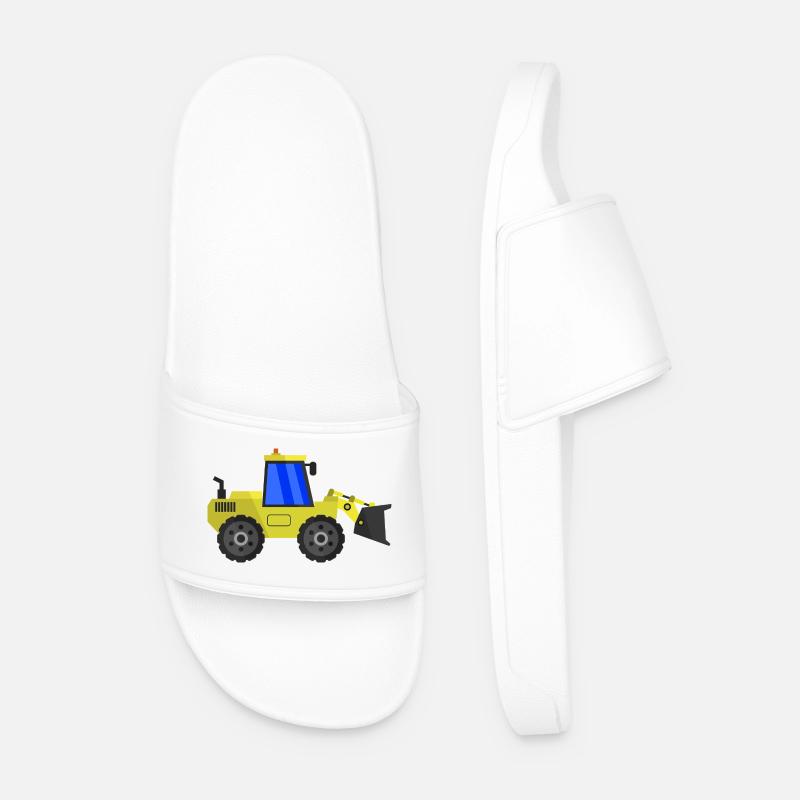 Bagger - Männer Badelatschen - Weiß