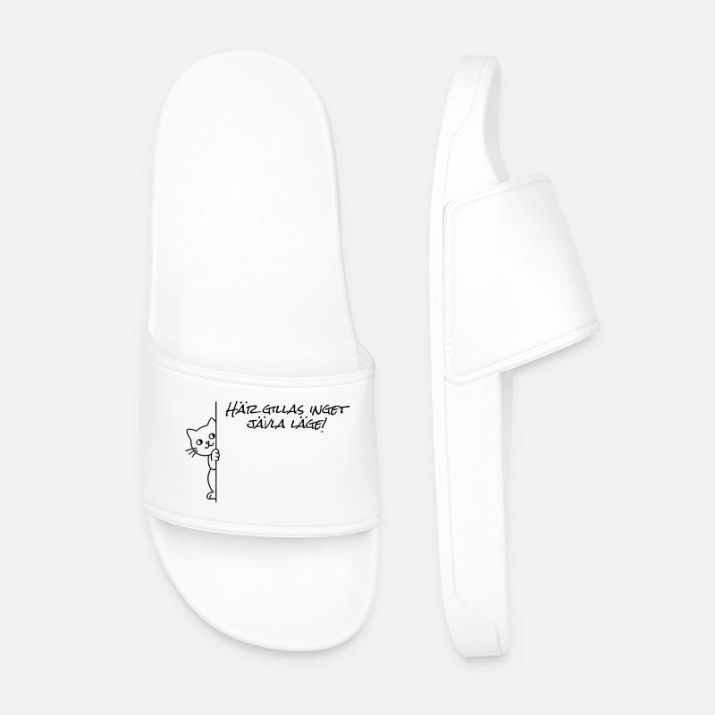 No location is liked here - Men’s Pool Sliders - white