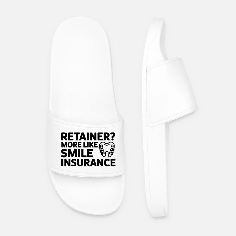 Smile Insurance Retainer Lebensdesign - Männer Badelatschen - Weiß